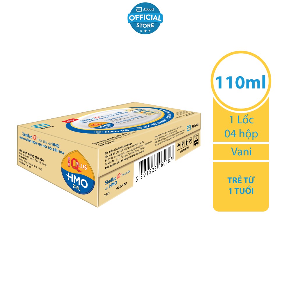 Lốc 4 Hộp Sữa nước Similac Gold Label 110ml/hộp