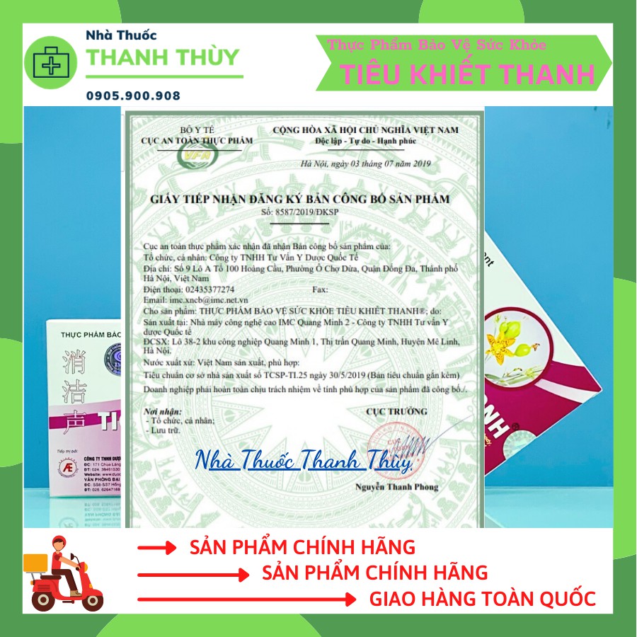 TIÊU KHIẾT THANH  Phòng Ngừa Và Giảm Các Triệu Chứng  Đường Hô Hấp Trên