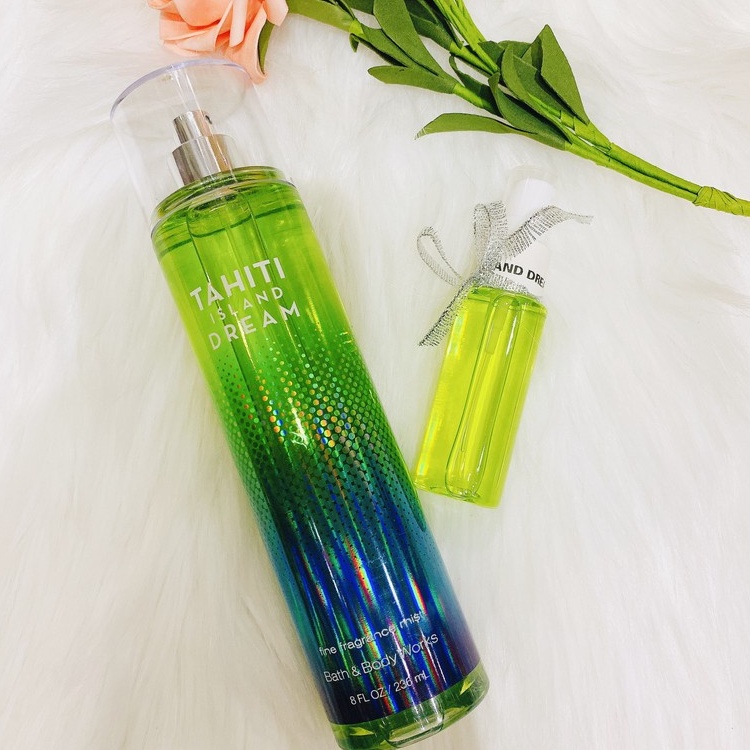 [𝗕𝗜𝗚𝗦𝗔𝗟𝗘] Tahiti Island Dream - Xịt Thơm Mịn Da Lưu Hương Toàn Thân Bath &amp; Body Works - Mẫu Thử 30ml/50ml