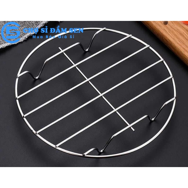 Giá Hấp Inox tiện dụng. Rack nướng bánh hình tròn, giá lót nồi cách nhiệt G396-GiaHap-Inox