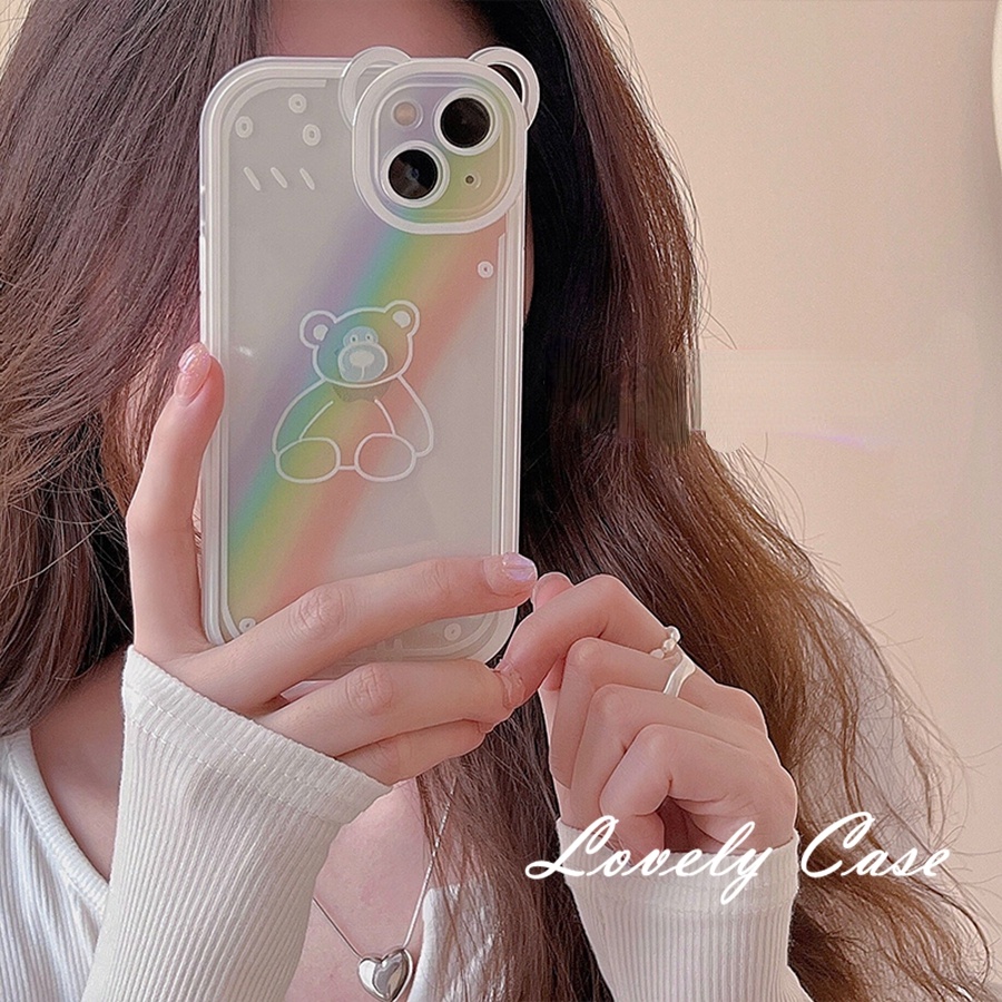 Ốp Điện Thoại Hình Gấu Bảo Vệ Cho IPhone 13 12 11 Pro Max SE2020 X XR Xs Max 7 8 6 6s Plus