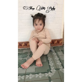 [ Xả] bộ dài tay vải  thun gân mềm mịn cho bé hàng loại 1