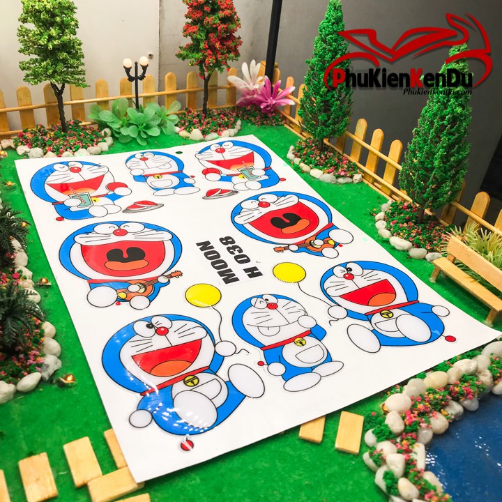 TEM NỔI DORAEMON NGUYÊN TẤM [TẶNG KÈM 1 TEM STICK]