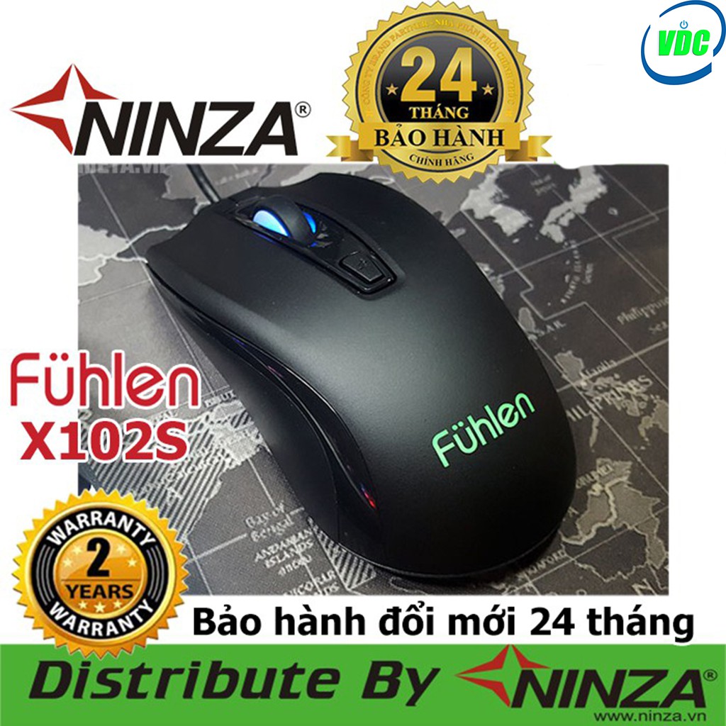 Chuột Gamming Fuhlen X102S, 2400DPI,Lò Xo Omron 10 Triệu Click | BigBuy360 - bigbuy360.vn