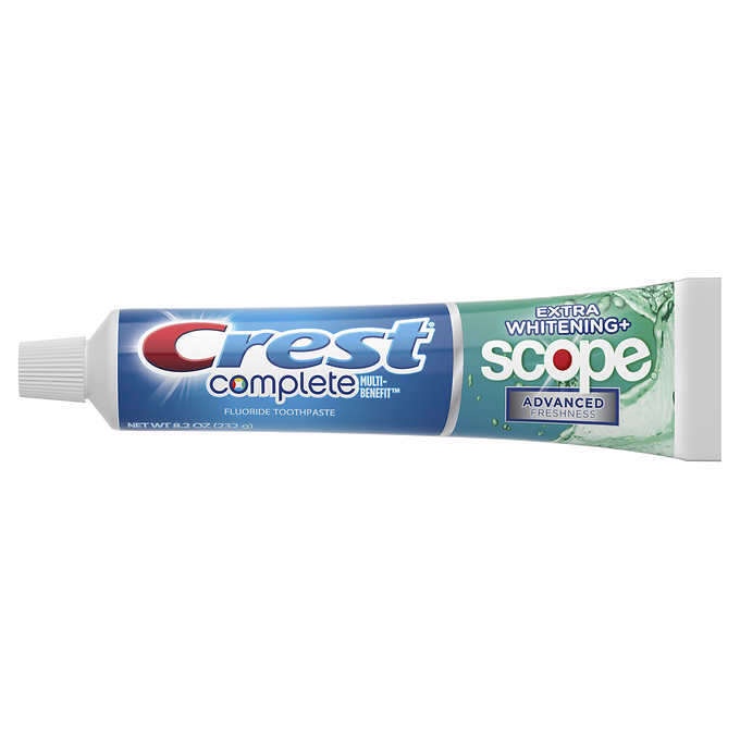 kem đánh răng Crest Complete Extra Whitening + Scope Advanced Toothpaste 8.2oz (232g), 5-pack