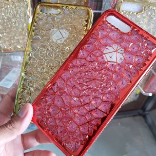 Ốp lưng iPhone 7 Plus/8 Plus dẻo đính đá 3D cao cấp