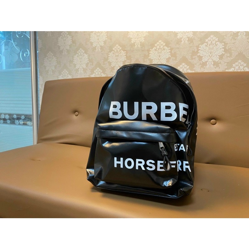 TNS - Balo form vuông hottrend có ngăn laptop BBR horseferry print backpack-chất chống thấm cao cấp-màu đen classic