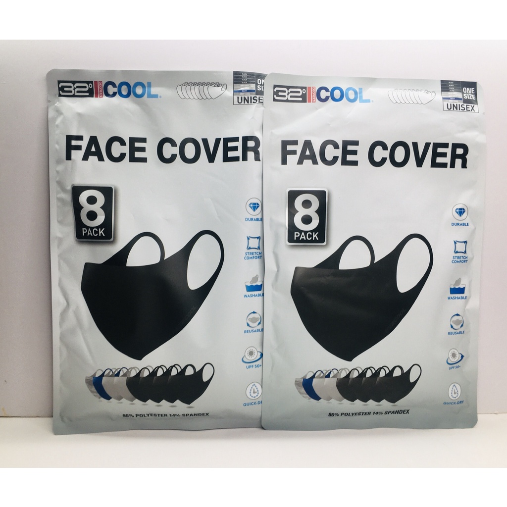 Khẩu trang 32 độ Cool face cover 8 cái-Hàng Mỹ