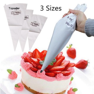 Túi vắt kem trang trí chất liệu sợi vải cotton có 3 kích thước lựa chọn