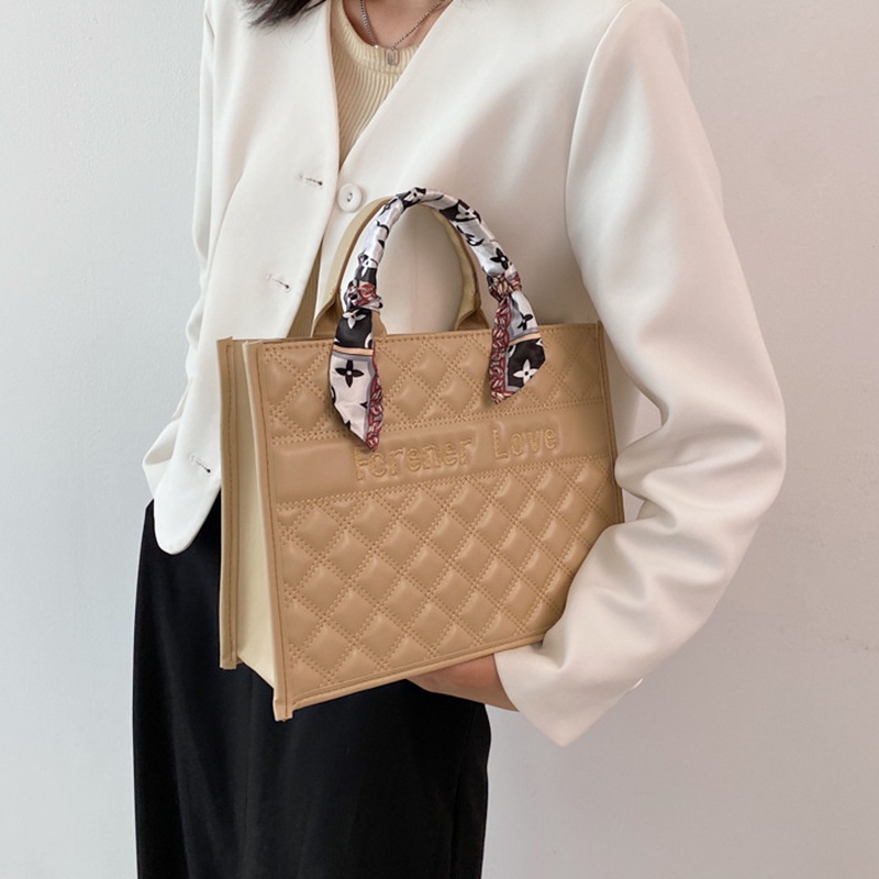 Túi Xách Cỡ Lớn Họa Tiết Hình Thoi / Chữ Cái Thời Trang Cho Nữ