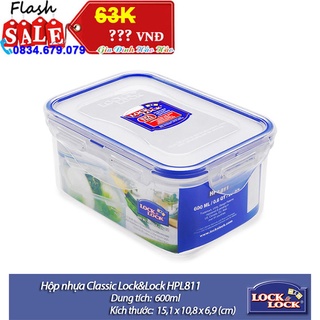 Hộp nhựa bảo quản classic lock&lock hpl811 - 600ml