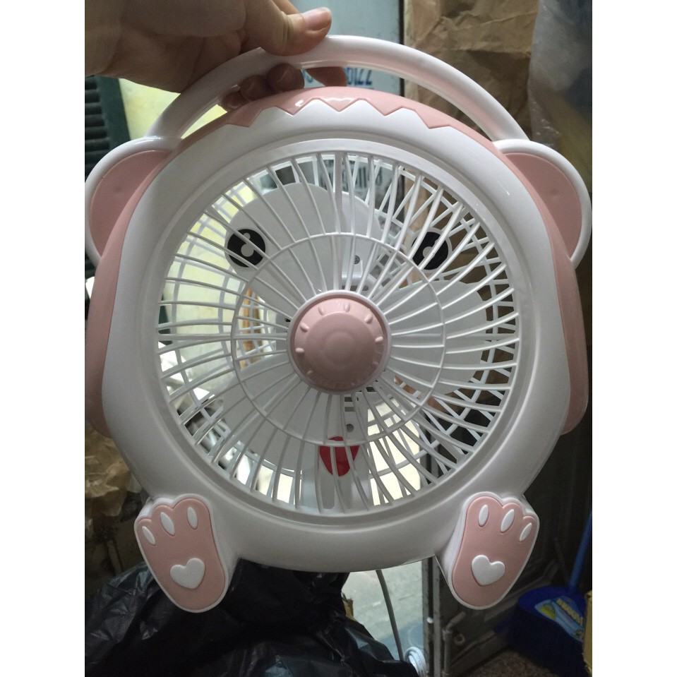 Quạt Mini Để Bàn Cartoon Fan Minion Vàng Siêu Dễ Thương