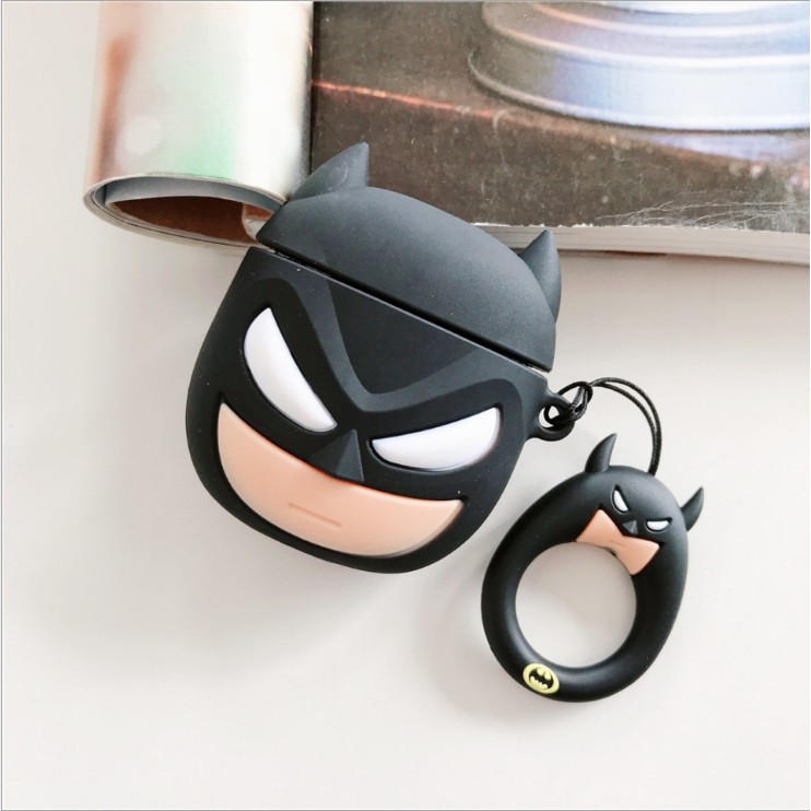 Vỏ Ốp Super Hero Airpods /Airpods Pro bảo vệ bao đựng tai nghe bluetooth 1/2/Pro/i12/i9/i7/tws chống va đập