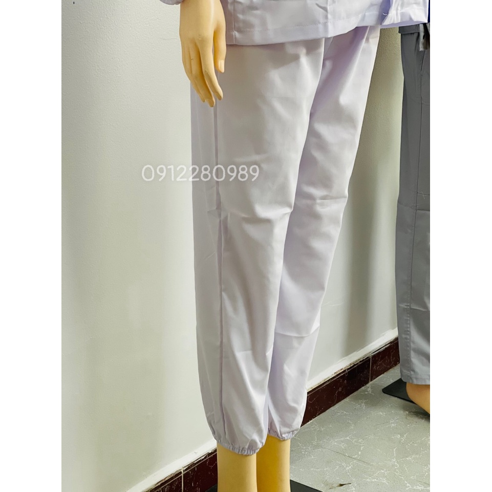 Đồng phục ngành thực phẩm, thủy sản vải kaki dài tay _ Hình chụp thật