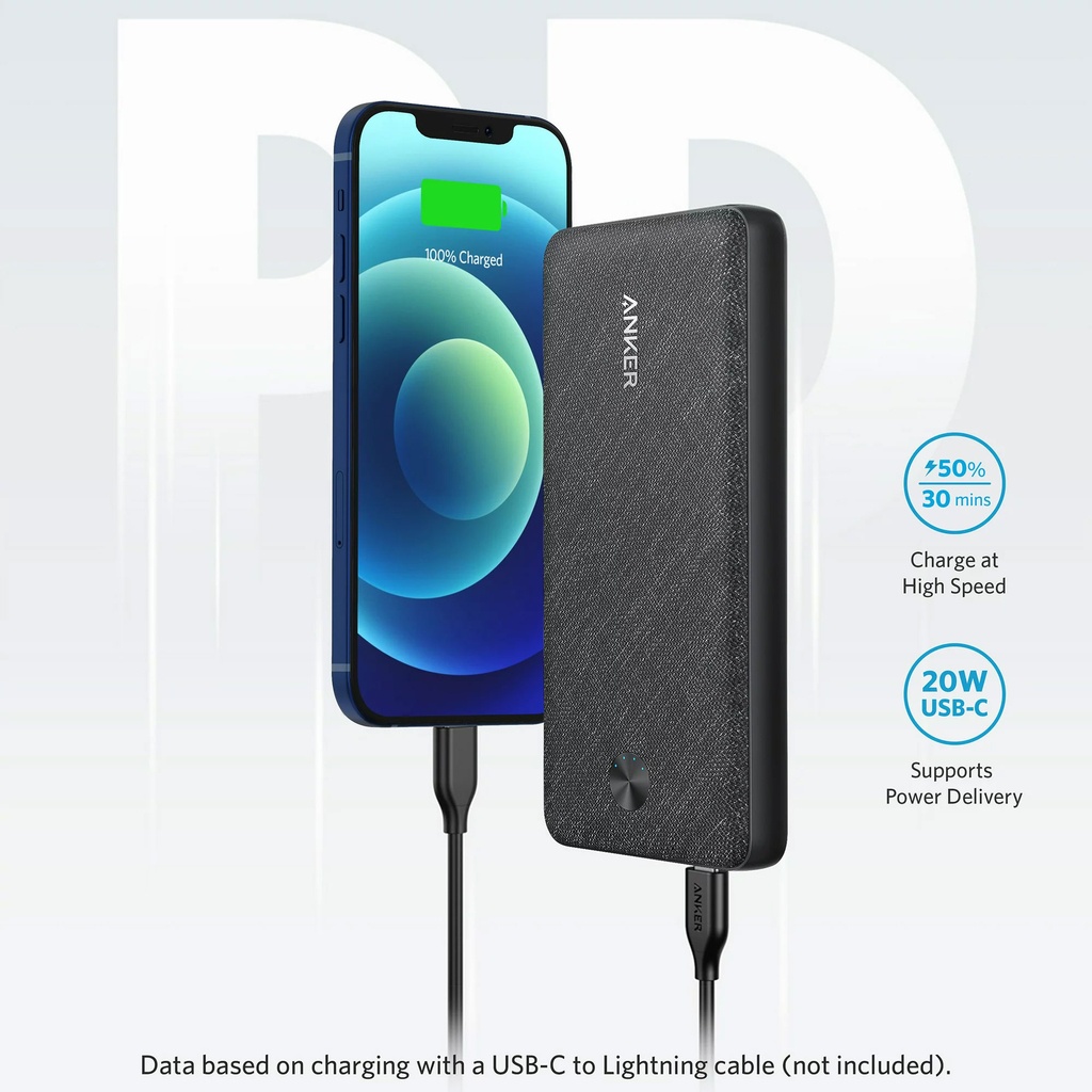Pin sạc dự phòng ANKER PowerCore III SENSE 20K 20000mAh hỗ trợ sạc tối đa 20W - A1365