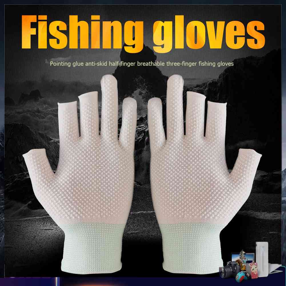 Găng Tay Câu Cá 3 Ngón Chống Nắng Chống Trượt