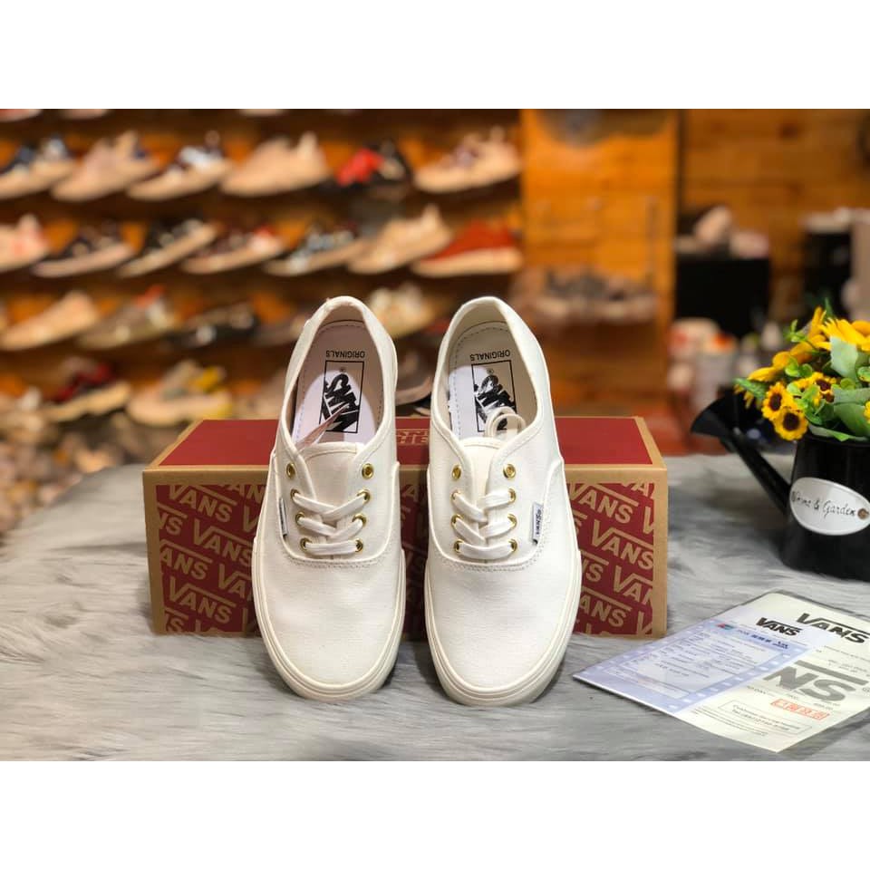 [FREESHIP] Giày Vans Classic Trắng Fullsize Nam Nữ "