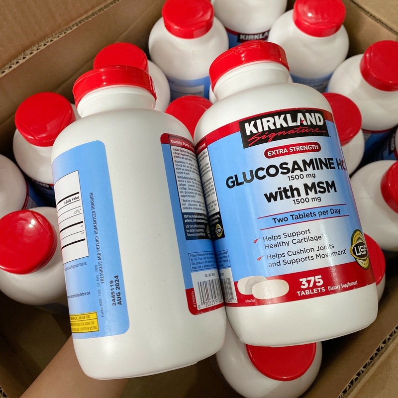 T6/2025 Viên uống kirkland glucosamin 1500mg 375 viên mỹ