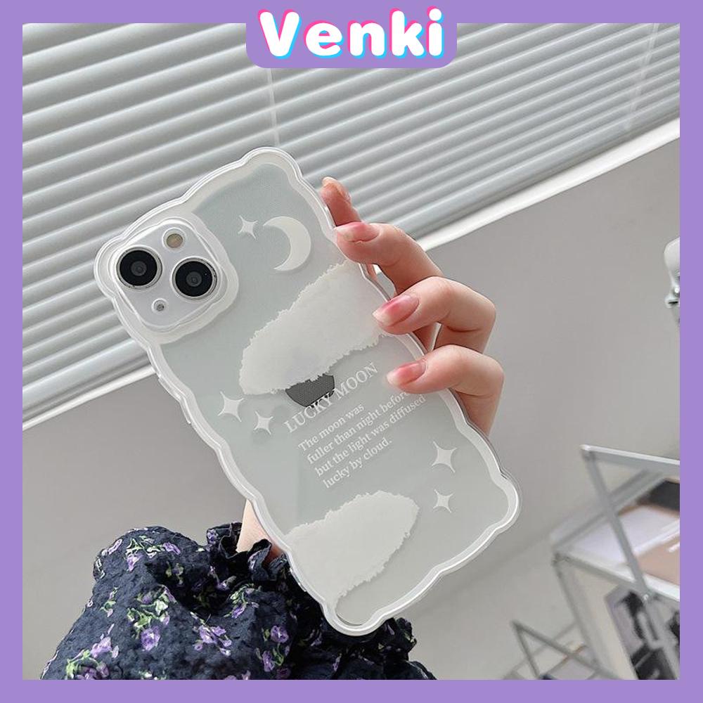 iPhone Case Silicone Soft Case Clear Case Wave Non-Slip Shockproof Camera Full Coverage Protection Moon Stars Clouds For iPhone 13 Pro Max iPhone 12 Pro Max iPhone 11 iPhone 7 Plus