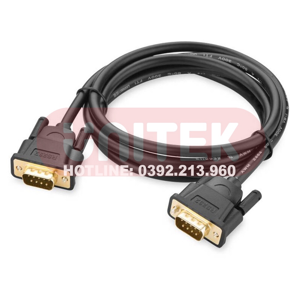 Cáp Com Sang Com RS232 Hai Đầu Dương Dài 1.5M/2M Ugreen 20153/20154