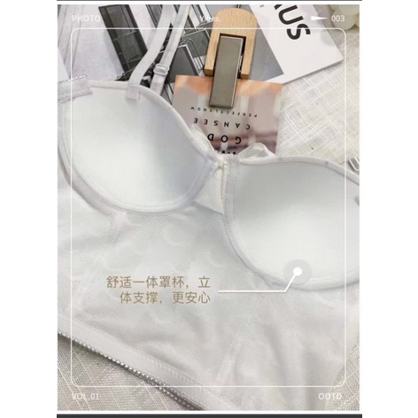 Hot - Áo bra ren dáng lửng đính nơ siêu đẹp mã 1888