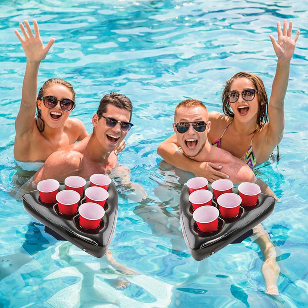 MAG Giá Đỡ Cốc Uống Bia 6 Lỗ Bằng PVC Nổi Trên Mặt Nước Ngoài Trời