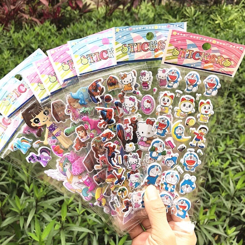 Sticker Nổi Nhiều Hình Siêu Đẹp