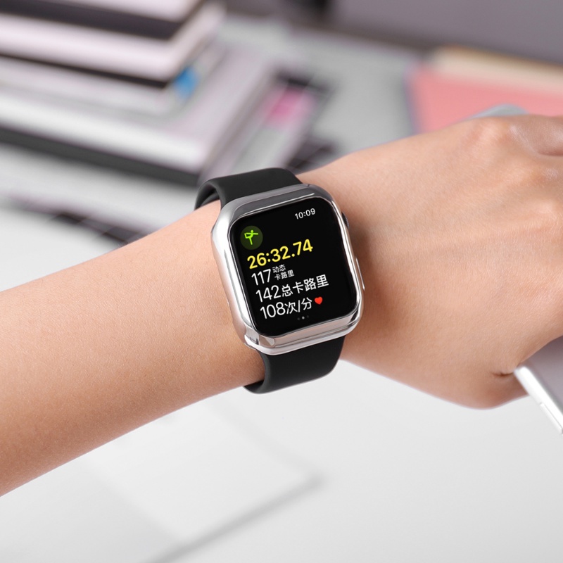 Ốp Bảo Vệ Bằng TPU Mềm Siêu Mỏng Trong Suốt Cho Apple Watch 7 6 SE 4 3 2 1 42MM 38MM iWatch 5 45MM 41MM 44MM 40MM
