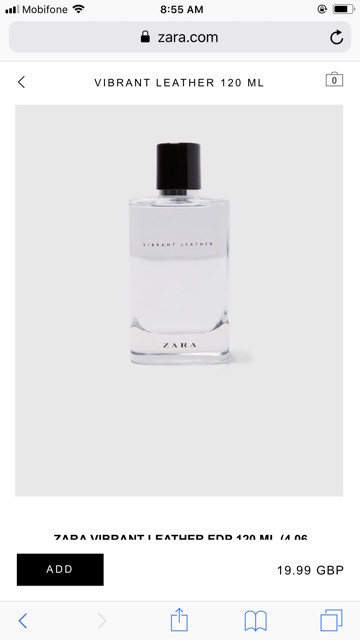 Nước Hoa Nam zara UK Vibrant leather