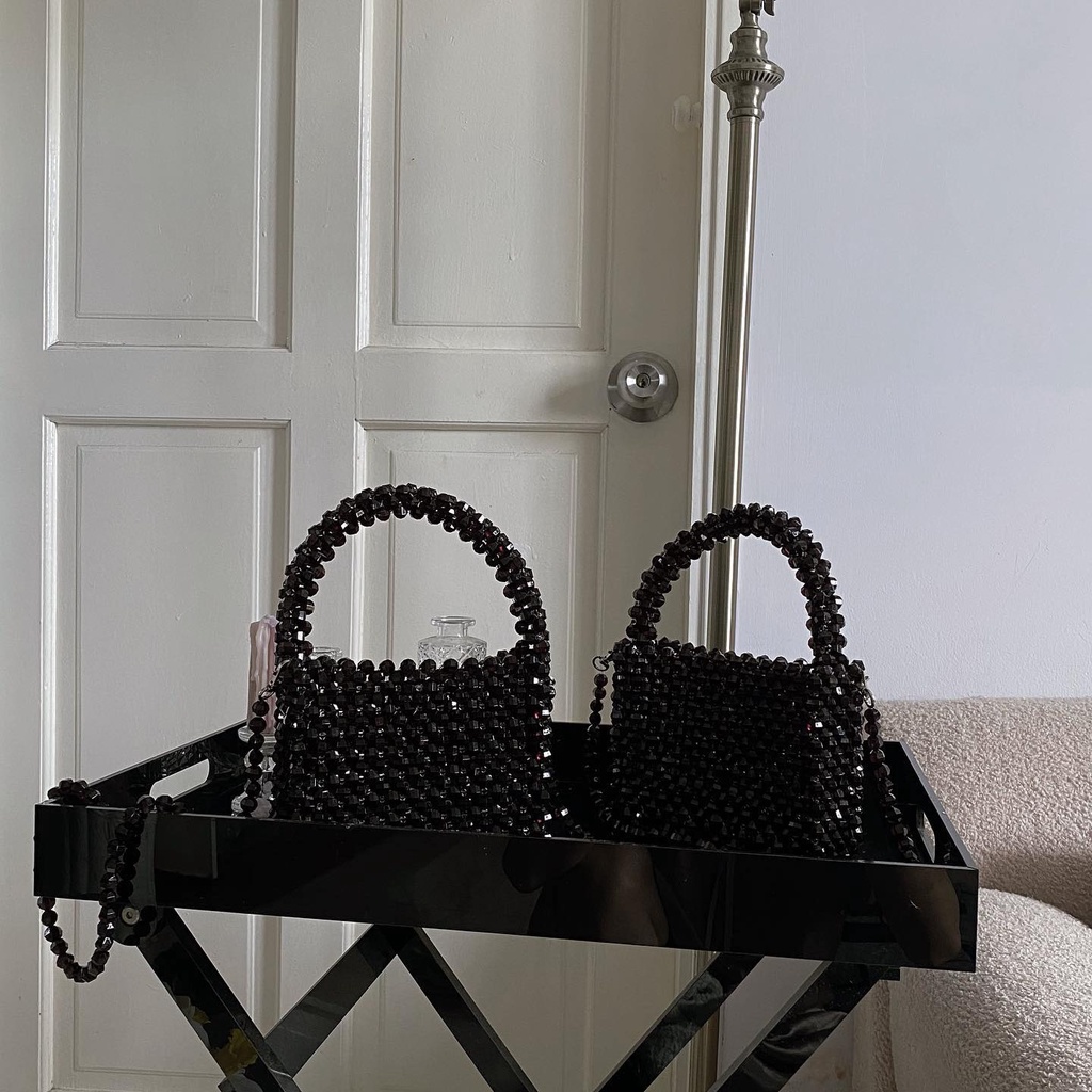 Lily Black Bag | Túi Đeo Chéo Túi Quai Xách Túi Kết Cườm Độc Lạ Hàn Quốc