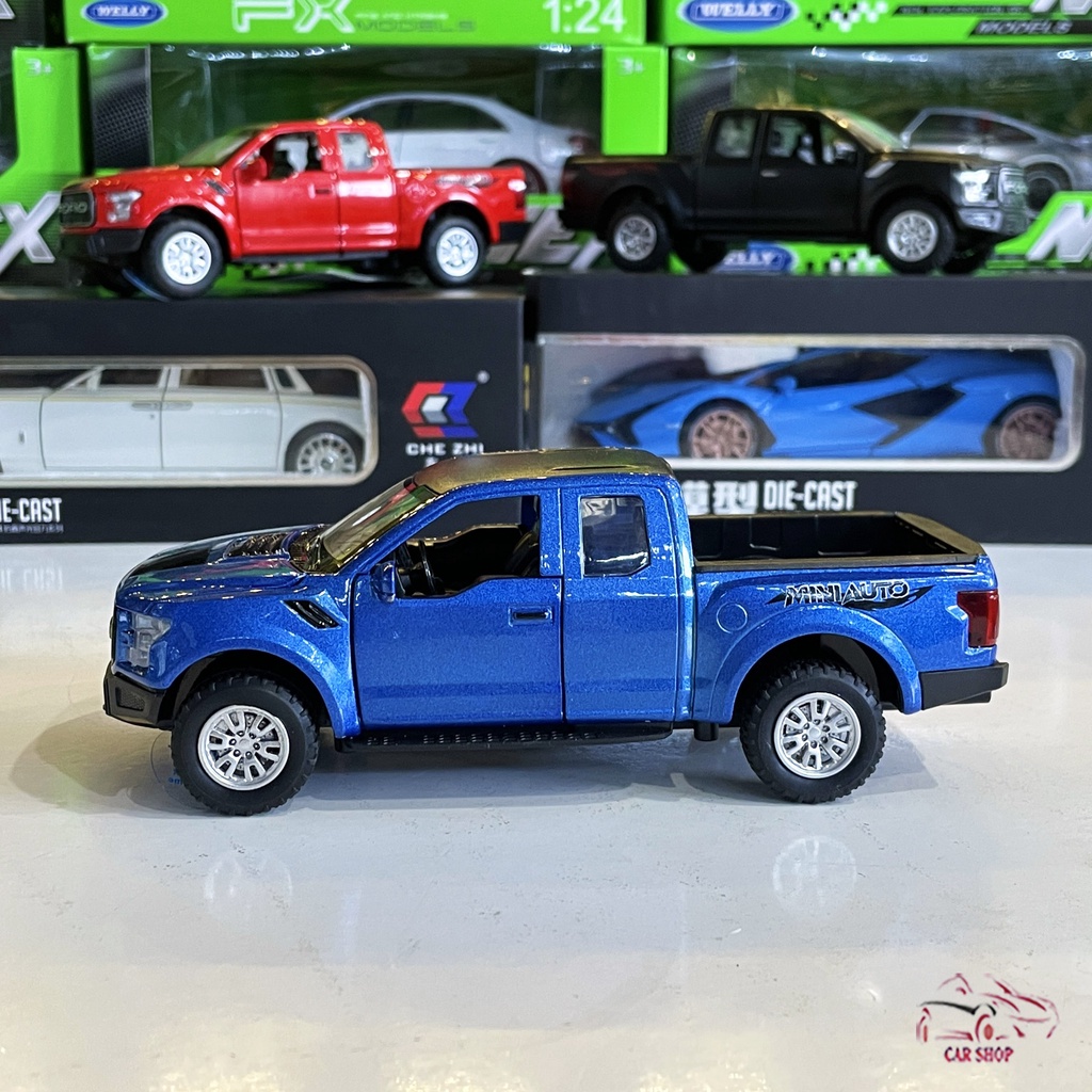 Mô hình xe bán tải Ford Ranger F150 tỉ lệ 1:32 màu xanh