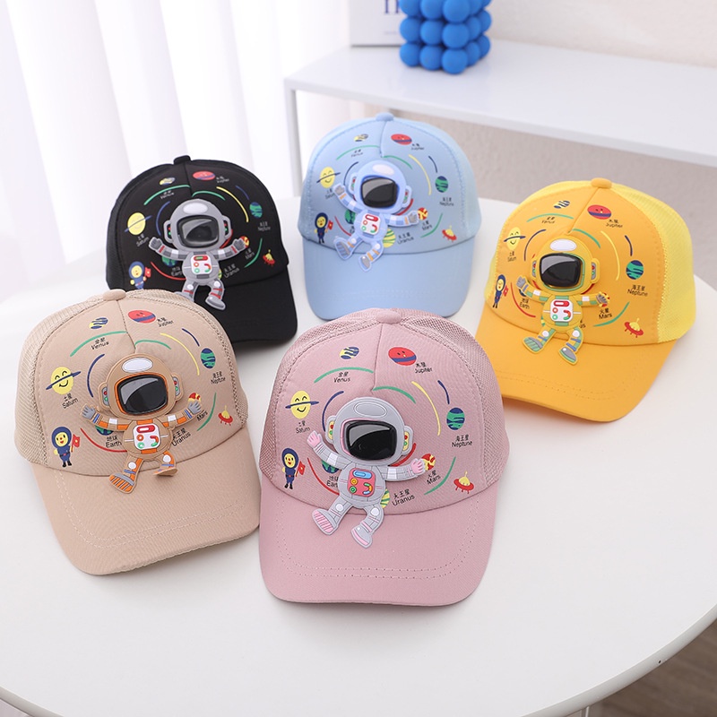 Mũ Lưỡi Trai Phối Lưới Mỏng Họa Tiết Hoạt Hình Thời Trang Mùa Hè Cho Bé 2022