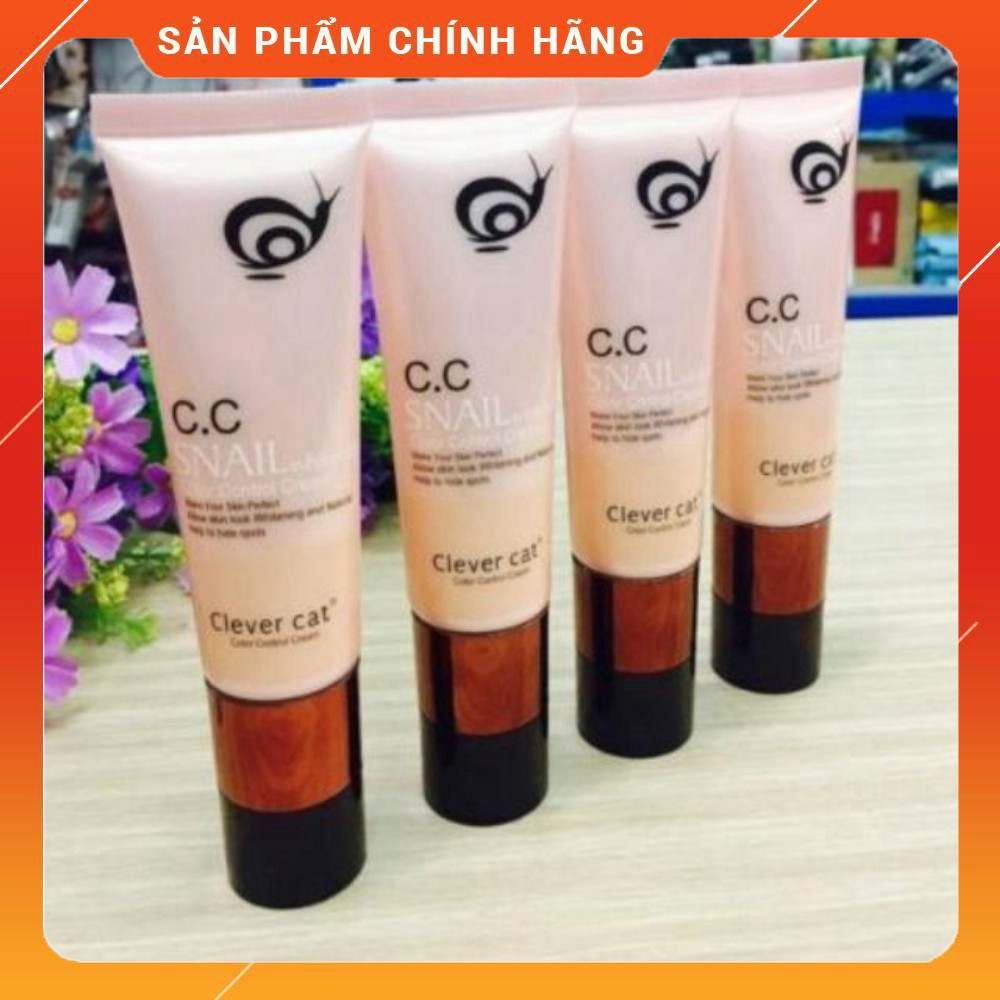 [ Giá tại kho ] Kem nền makeup CC Snail  clever cat tinh ốc sên  hàng nội địa Linh Kiện Thiện Phát - 308 Thống Nhất Là n