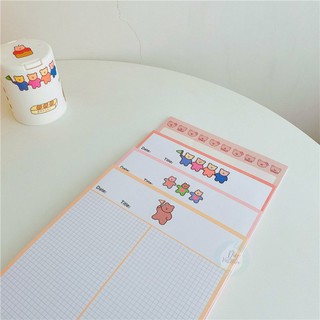 GIẤY NOTE Ô GẤU NÂU