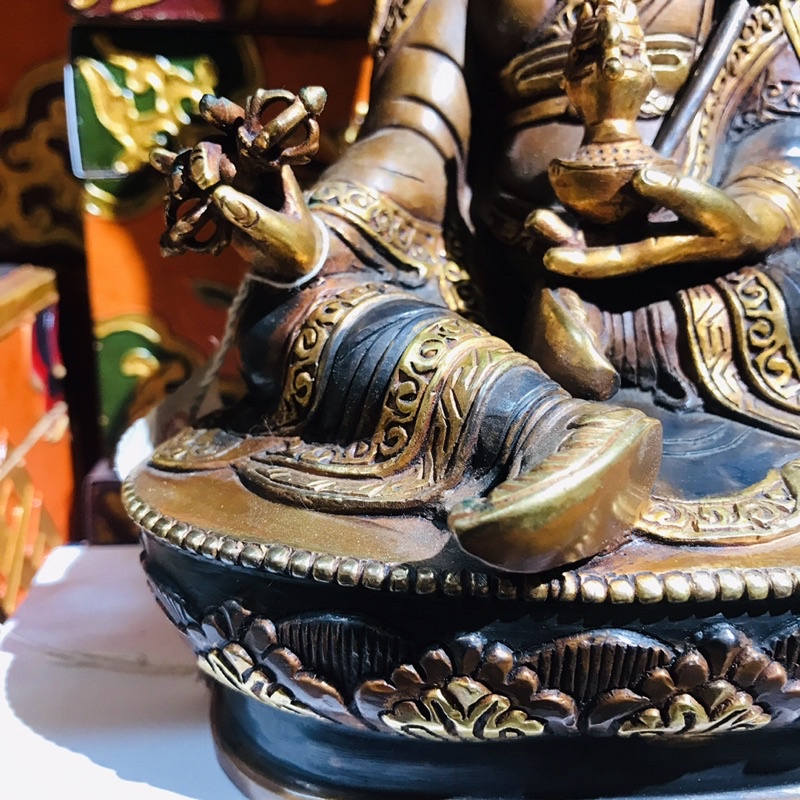 [PHÁP BẢO MINH CHÂU] TƯỢNG LIÊN HOA SANH ĐỒNG NEPAL 22CM - THIẾT KẾ TỈ MỈ - TINH XẢO