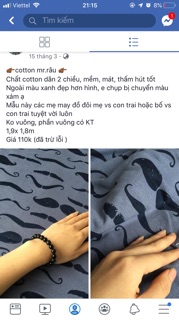 Set vải cotton trịnh dịu