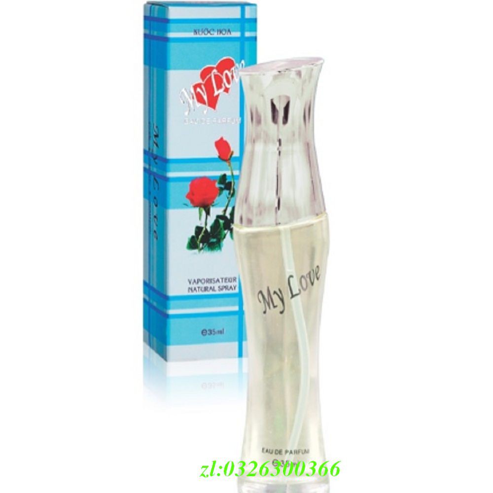 Nước Hoa Nữ 35Ml My Love Hộp Màu Sọc Xanh Da Trời,