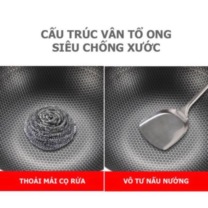 Chảo chống dính men đá Nhật 28cm đen