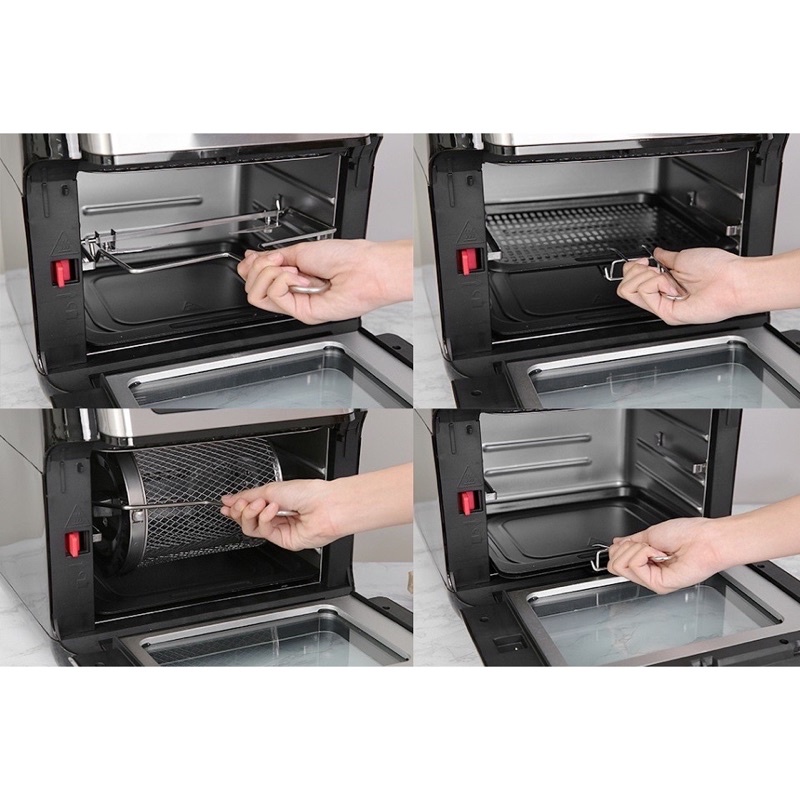 Nồi Chiên Không Dầu Kalite Q10 bản mới đầy đủ phụ kiện