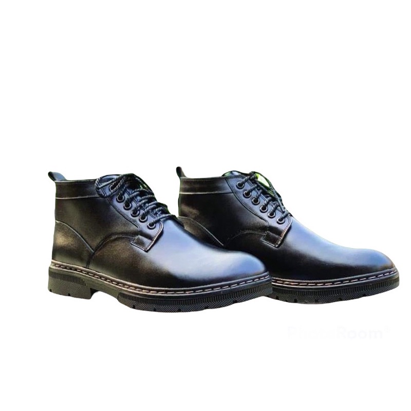 Bốt Nam_Bốt Cổ Lửng Da Bò Tăng Chiều Cao 5 Cm | BigBuy360 - bigbuy360.vn