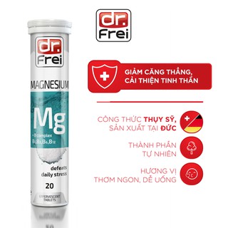 Viên Sủi Hỗ Trợ Stress Dr. Frei Magnesium + B complex (20 Viên)