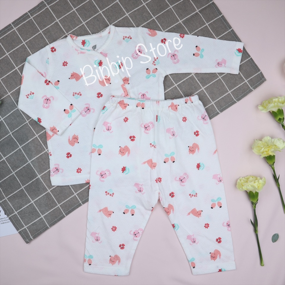 Áo, quần lẻ cotton chất thông hơi mỏng họa tiết cho bé LULLABY