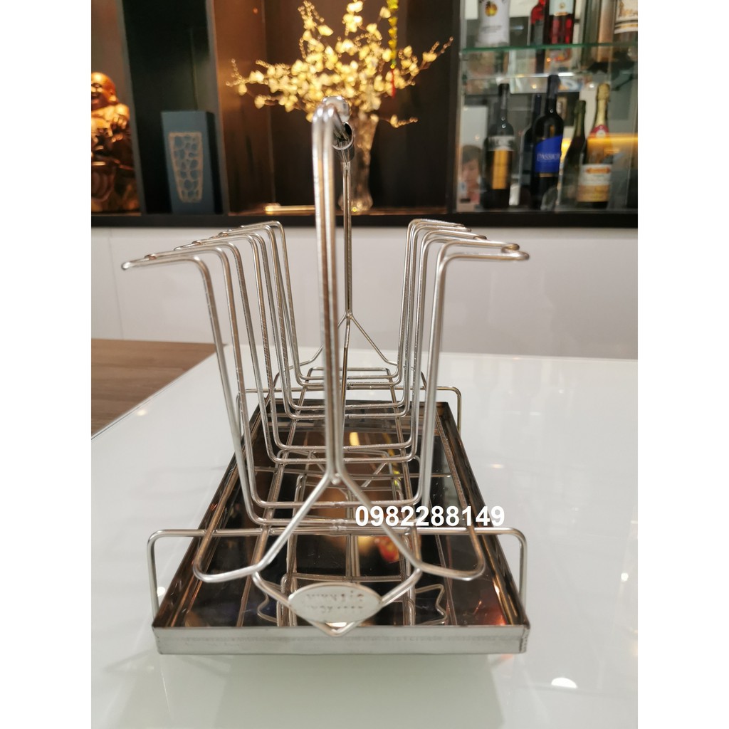 KỆ ÚP LY INOX CAO CẤP (8 LY)