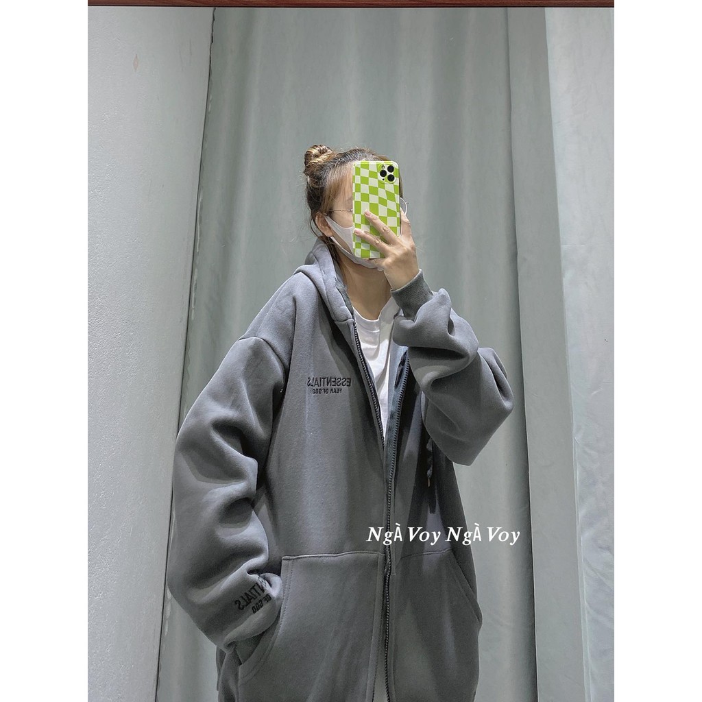 ÁO HOODIE ZIP CHỮ ESSEN FORM TO CHẤT ĐẸP | BigBuy360 - bigbuy360.vn