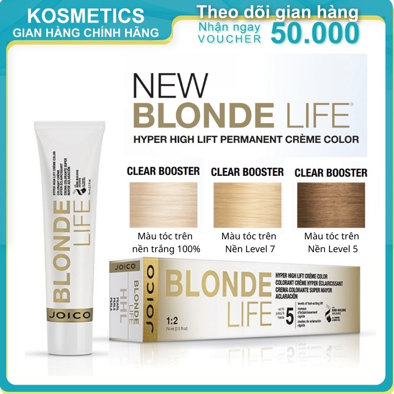 Màu nhuộm nâng tông cao và bền màu JOICO Blonde Life Hyper HHL 74ml