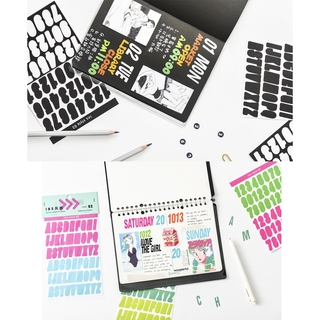 Sticker Số Dán Trang Trí Sổ Lưu Niệm