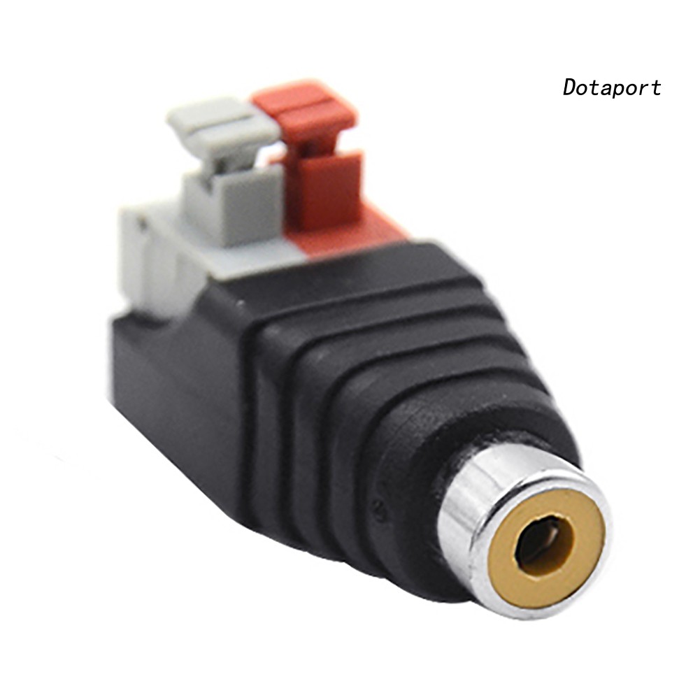 1 Cặp Đầu Nối Dây Cáp Âm Thanh Rca