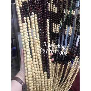 Mành gỗ chữ Phúc(hạt gỗ bồ đề mau dày)