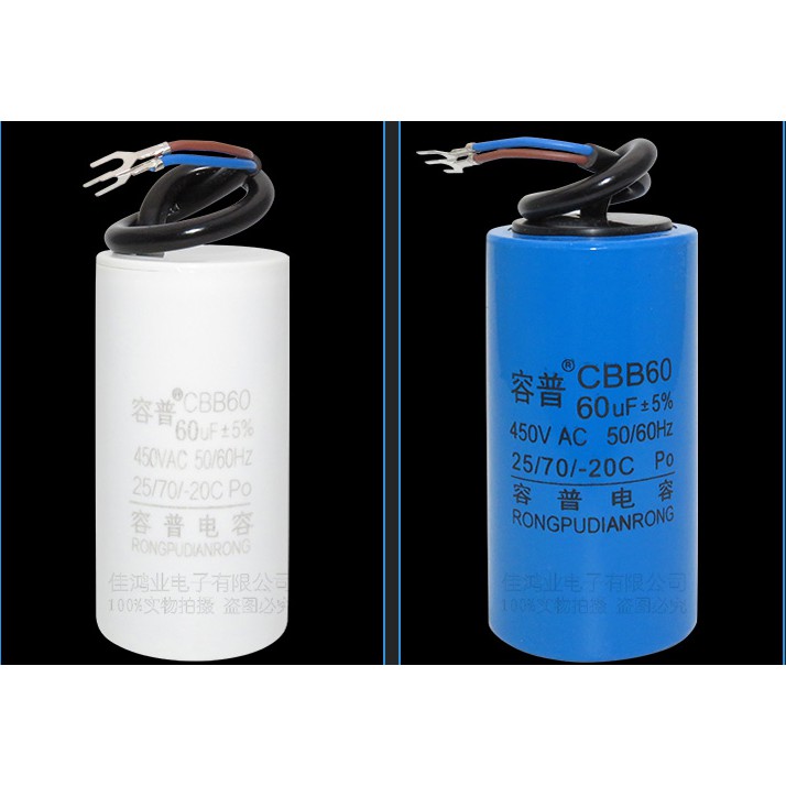 Tụ Điện CBB60 18UF / 20UF / 30UF / 35UF / 40UF / 45UF / 50UF / 60UF / 70UF / 80UF / 100UF 450V Chuyên Dụng