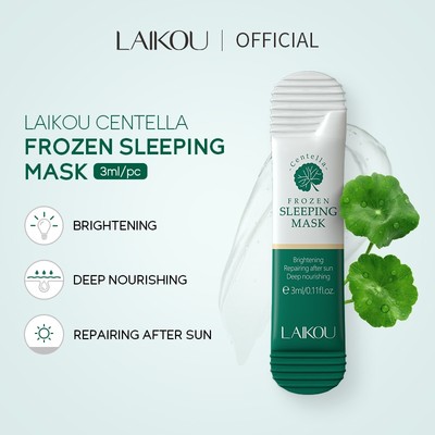 Mặt Nạ Ngủ Đông Lạnh LAIKOU Chiết Xuất Rau Má 3ml